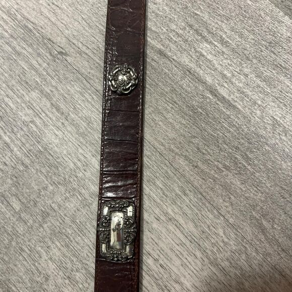Brighton Women's Brown and Silver Belt - Picture 3 of 7